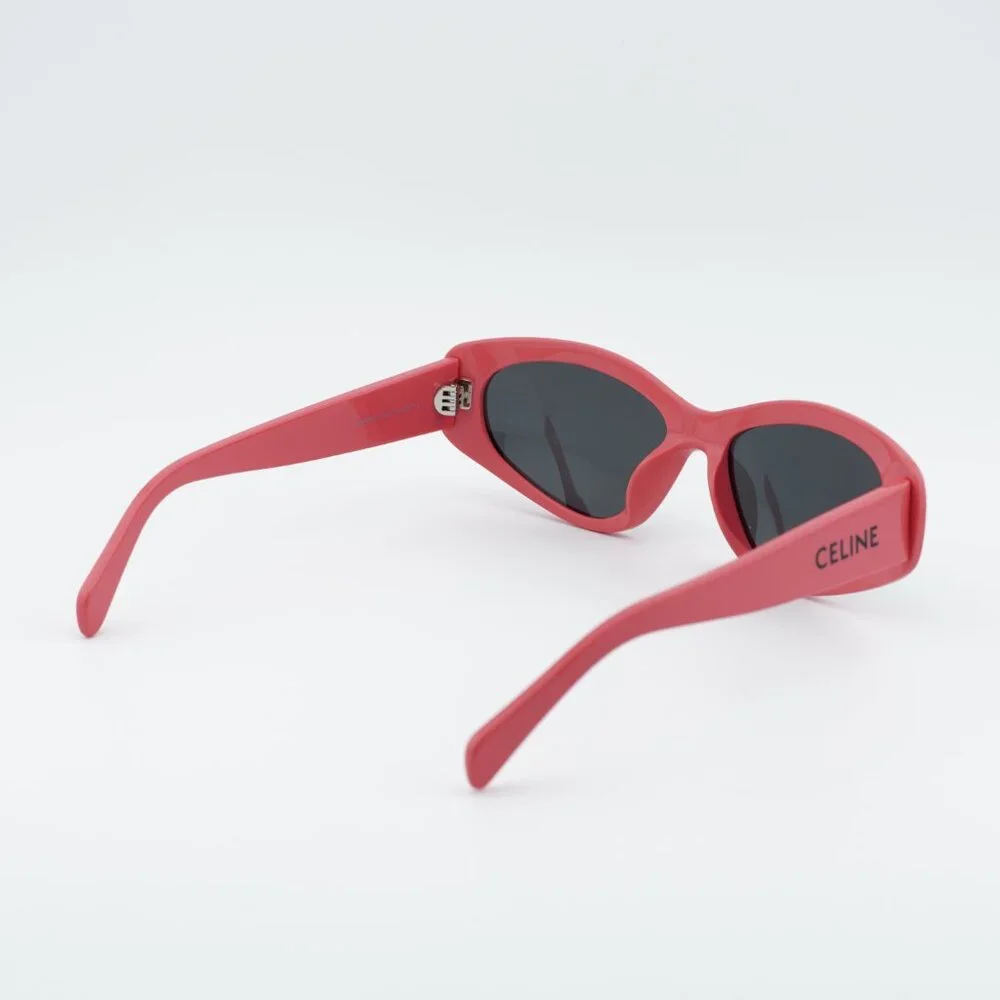 Celine CL40279U 72A Sunglasses Pink Cat Eye Frame, Grey Lenses - Picture 9 of 10
